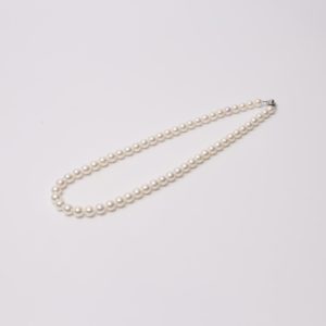 越物 ほほえみの真珠 サンゴパール入り　7.0-7.5mm ネックレス＆イヤリングorピアス　セット